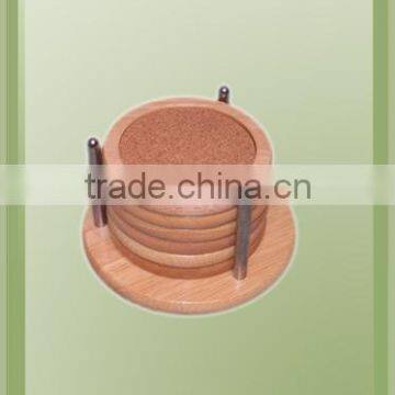 hot-selling Bamboo Round Tea Cup coaster