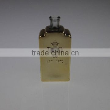 50ml gold clock shaped fragrance glass bottle