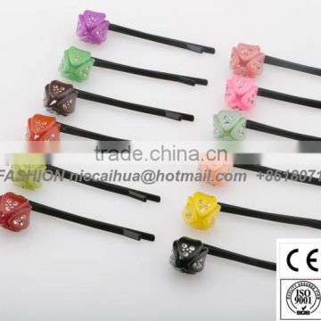 Jewelry Designer Decorated Bobby Pins Tulip flower hair clip hairpins Beauty Tools