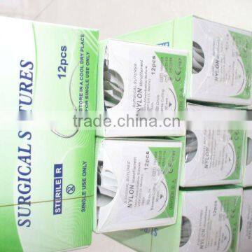 CE, ISO nylon suture with needle