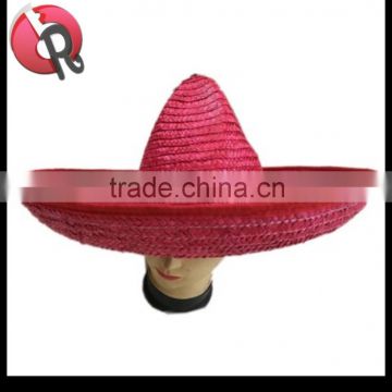 wide brim sombrero straw hat