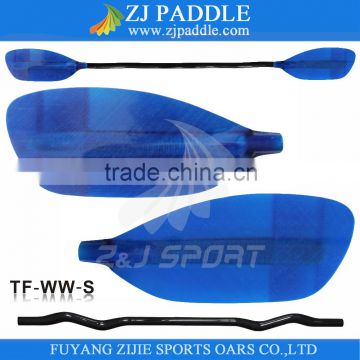 2-Pieces Blue Colorful Fiberglass Whitewater Paddel