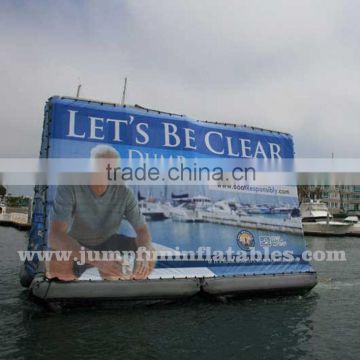 Inflatable Floating Advertising Billboard for sale change advertising banner Water Advertising Board