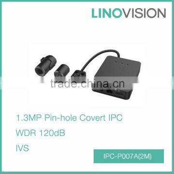 Professional 1.3MP WDR Covert Network Pinpole IP Camera