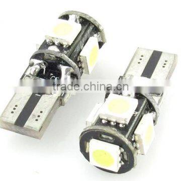 RV LED Light interior lamp 12V DC W5W T10 USB 5050 SMD 5 White LED Car Auto Canbus Error Lamp Bulb