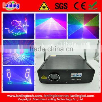 2.5W RGB 25kpss ILDA Animation laser light logo projector