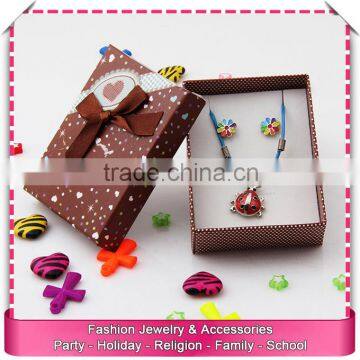 Cheap large jewelry box, custom logo printed jewelry gift boxes