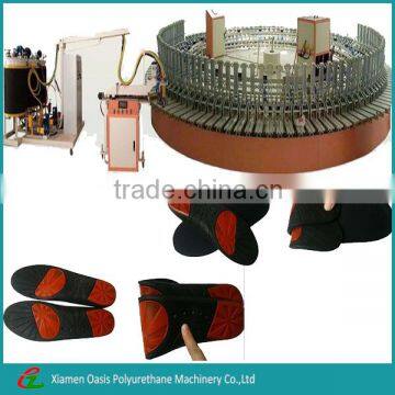 PU shoe sole machine with 60 stations conveyor