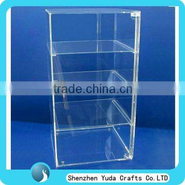 mass capacity acrylic toy display case with lock and key perspex model stand