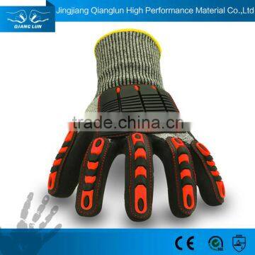 HPPE Puncture Resistant Safety Padded Gloves photo-6