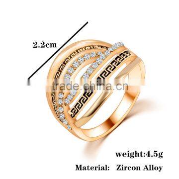 Korea Style Cheap Jewelry Online Rose Gold Crystal Rings photo-2
