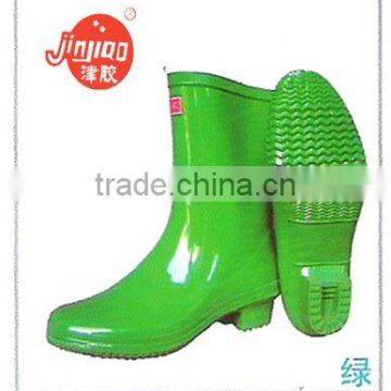 fashion rubber boot green