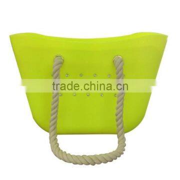 Wholesale Bulk In Stock Rubber Silione Beach Handbag With Rhinestone (XJSDS3)