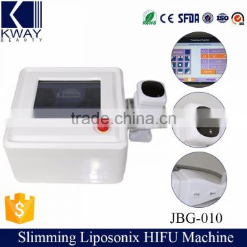 Pain Free 2016 Hot Sale Fast Body Slimming Lipo 4MHZ HIFU Ultrasound Liposonix Machine With Good Quality High Frequency Galvanic Machine