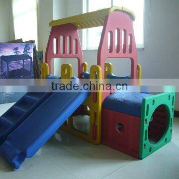 playhouse combo gym,children play house with slide & tunnel