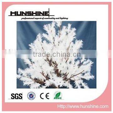 beautiful decoration fiber optic white feather christmas tree