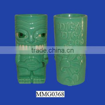 Funny design new online ceramic tiki coffee mug