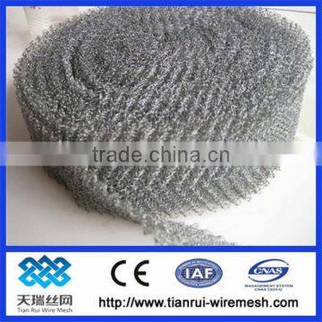 high quality knitted wire mesh/knitted stainless steel wire