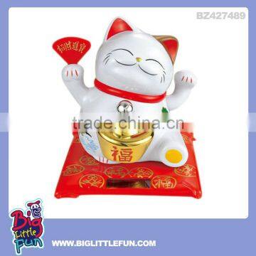 Wholesale lucky cat solar toy coin box