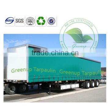 1100Dtex tarpaulin contianer side curtain / PVC coated tarp Truck Cover