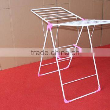 Heavy Duty Folding Dryer Hanger With Wing Style Indoor Drying Rack in White photo-5