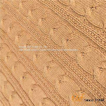 High Quality Cotton Sherpa Composite Knitted Winter Blanket photo-4