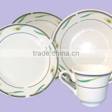 new printing 20pcs ceramic dinner set with decal