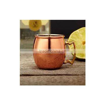 100% pure copper moscow mule mug with nickle lining