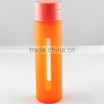 Eco-friendly Food Safe Silicon Sleeve Cover for Sports Glass Bottle