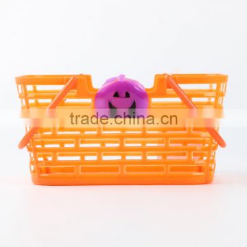 Plastic Square Laundry Storage basket with handle