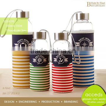 Cute Family Outside Travel Set Bottle with Holders