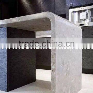 Artificial Marble Material and Custom Sized Made Design Kitchen Island photo-2