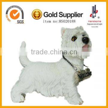 14.5 Inch Resin Dog Figurines Garden Animal Sculpture Resin Animal photo-3