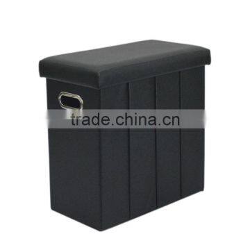 High Quality Deepth Folding Storage Ottoman With Handles photo-2