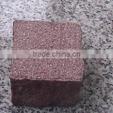 Red Paving Stone Red Granite Driveway Paving Stone Granite Mesh Paver photo-3