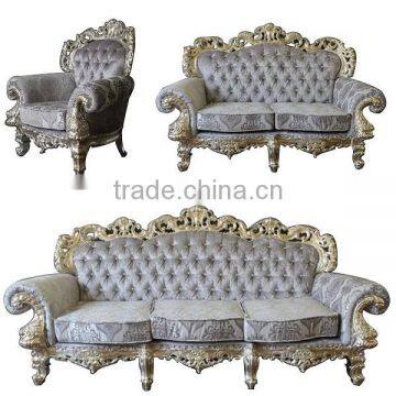 MS-1407-02 Antique Furniture Sofa for Home and Hotel Silver Leaf photo-4