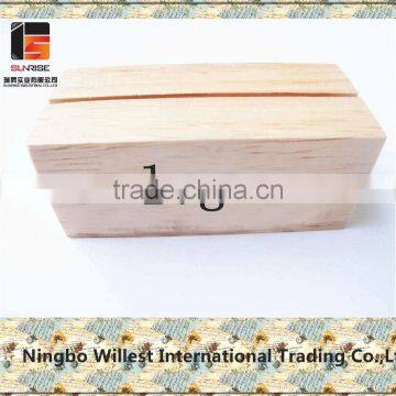Natural Wooden Base for Chalkboard, Photo Wood Holder,wood Trophy Base photo-4