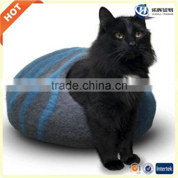 2017 new handmade wool felt cat cave bed for hanging on the tree
