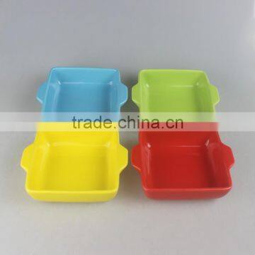 Ceramic Square Bakeware With Color Glaze photo-2