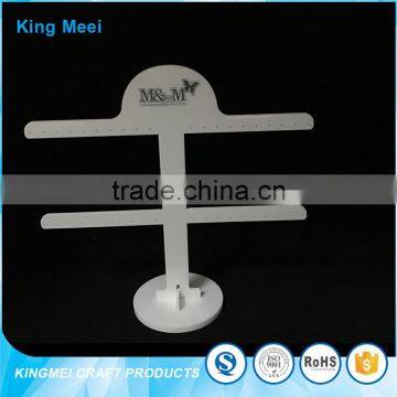 2017 New Fashion Milky White Acrylic Jewelry Display Stand photo-5