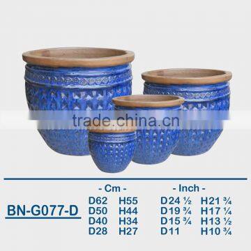 GLAZED CERAMIC OUTDOOR POT BN-G077 photo-4