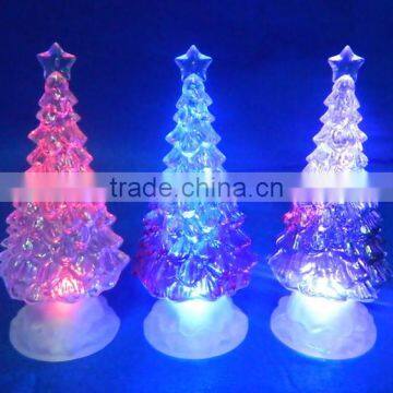 New Product Color Changing Acrylic Led Flat Flashing Led Christmas Tree photo-2