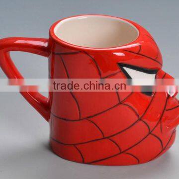 Wholesale tableware spider-man custom 3D ceramic mug