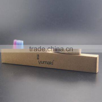 Blue Protect Crystal-like Handle Kids Wonderful Bamboo Toothbrush photo-2