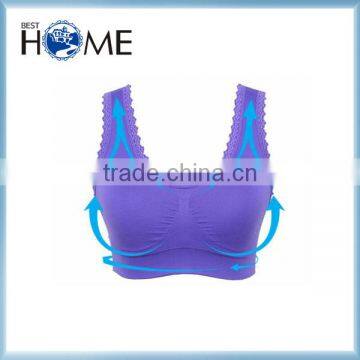 Breathable Anti-vibration 100% Cotton Sports Yoga Bra