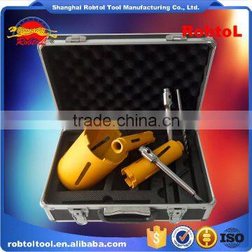 7 in 1 Kit Cured Reinforced Concrete Diamond Core Drill Bits Asphalt Masonry Cement Brick Block Wet Boring Segmented photo-6