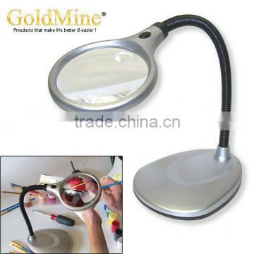 Vertical Desktop LED Lighted Magnifier Professional / Magnifier With Light/crafts Lamp Cosmetic