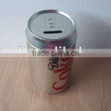 Coke Coin Tin with Slot on Top