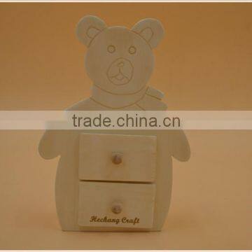 2015 Newest Style Bear Shape Wooden Storage Case|home Decor|office Desk photo-3