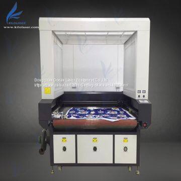 Camera full vision CCD laser  fabric  trademark label cutting machine